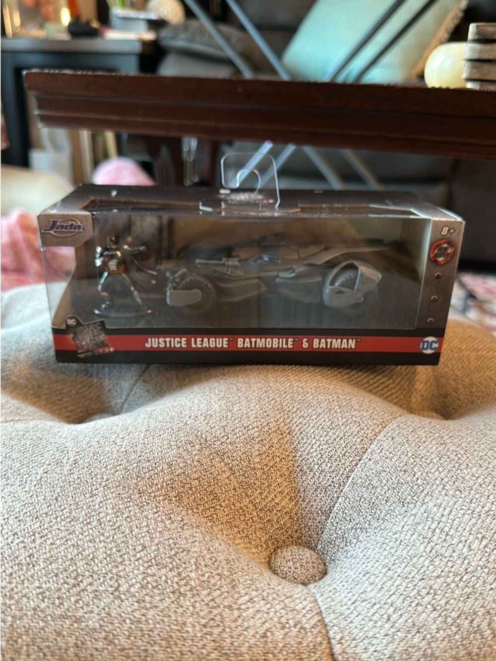 Justice League Batmobile & Batman Action Figure Set - Black and Silver